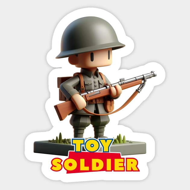 Toy Soldier Sticker by Rawlifegraphic